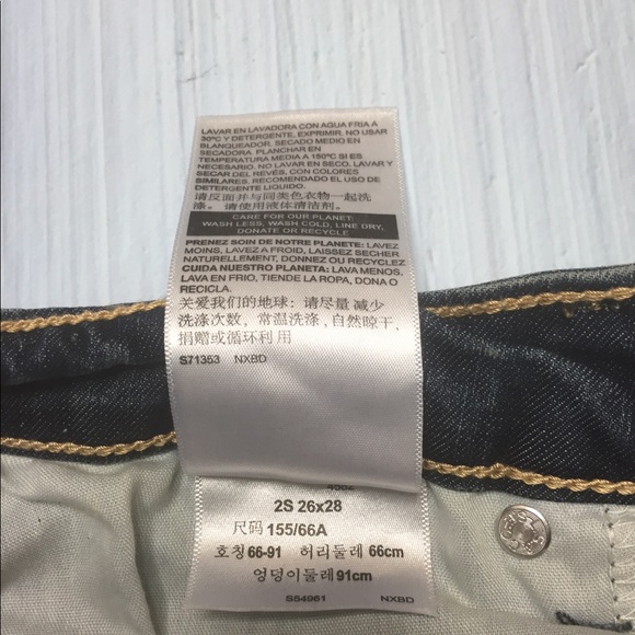 NWT Levi’s Denizen Modern Skinny Jeans 2 3 Short - Picture 11 of 13